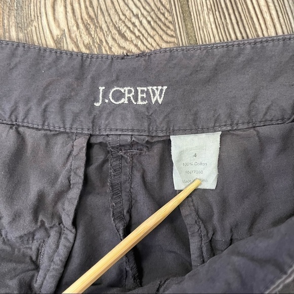 J Crew Cotton Chino Shorts Gray 4 3.5 Inseam - Picture 2 of 8